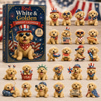 Patriotic Golden Retriever advent calendar