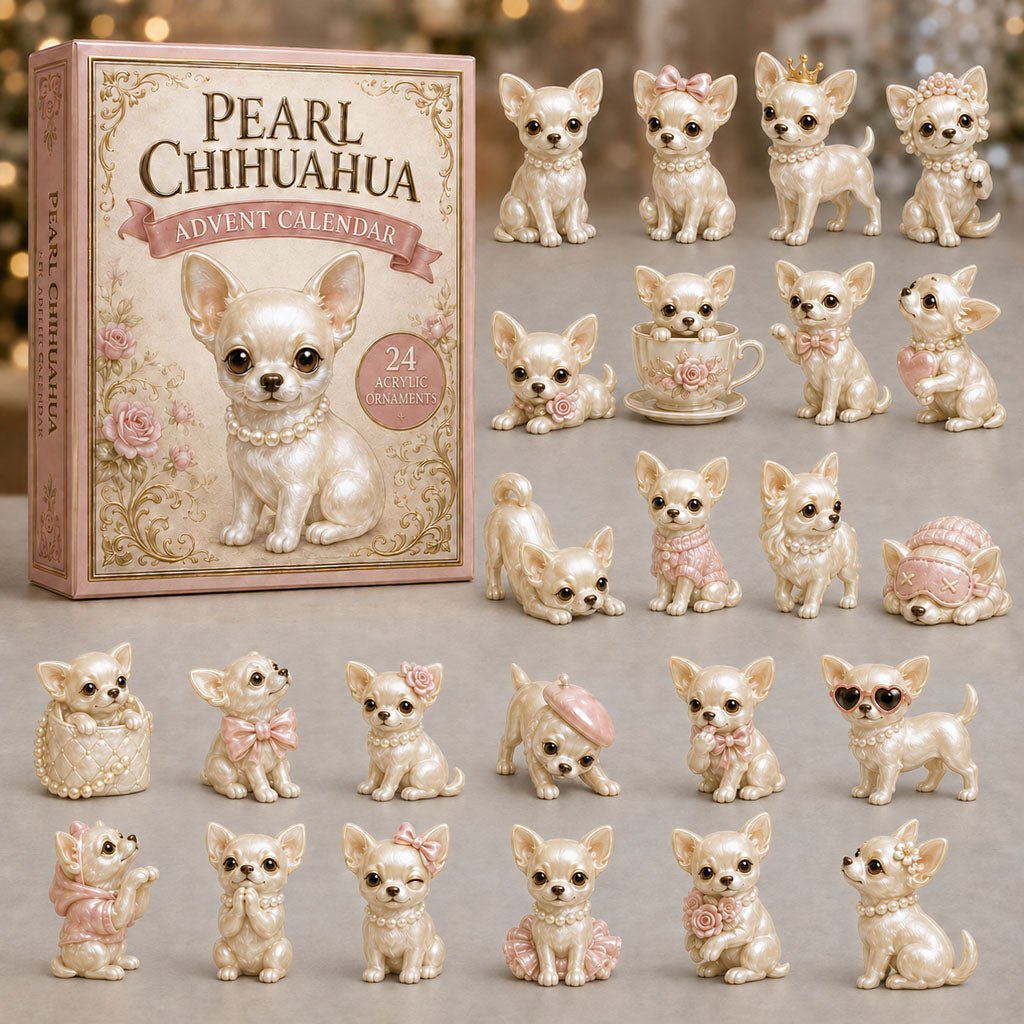 Pearl Chihuahua Dog advent calendar