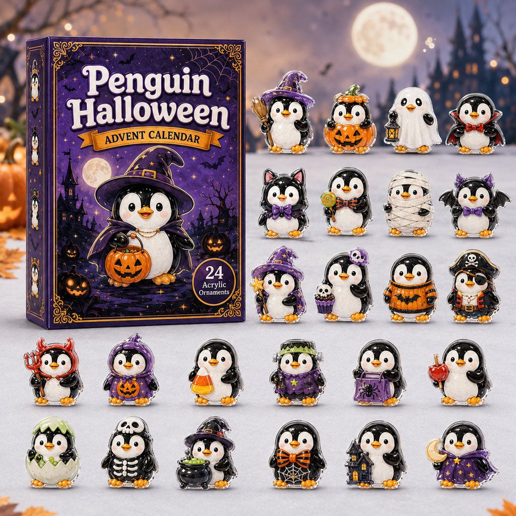 Penguin Halloween advent calendar