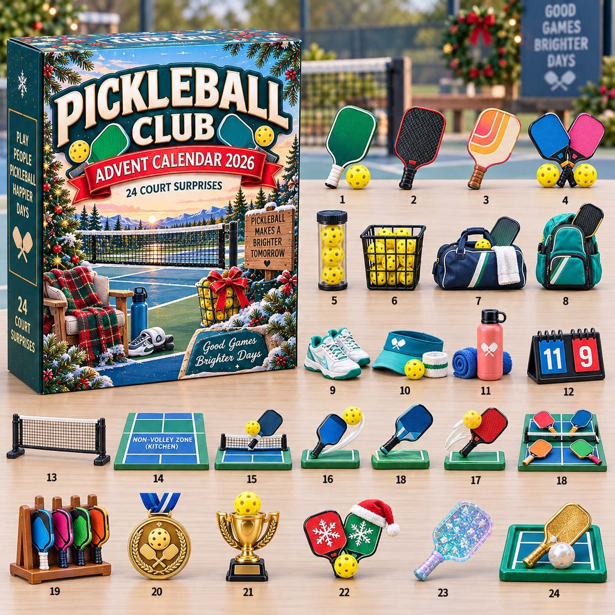 Pickleball Club advent calendar
