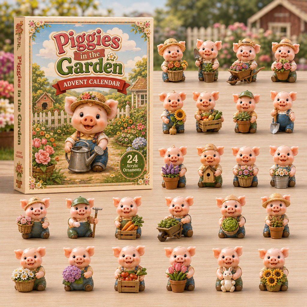 Piggies in the Garden advent calendar