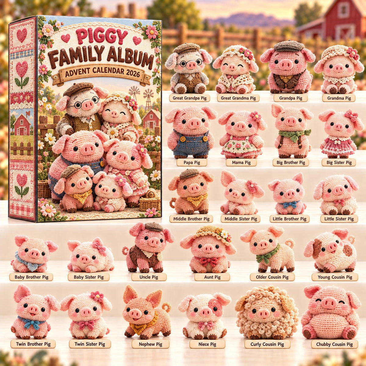 Piggy Family Album advent calendar