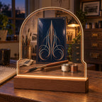 Pinstriping Studio Acrylic Night Light with original printed optical 3D artwork