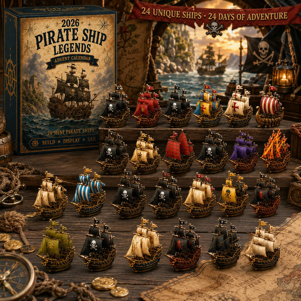 Pirate Ship Legends advent calendar