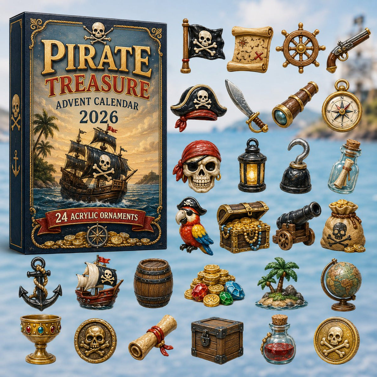 Pirate Treasure advent calendar