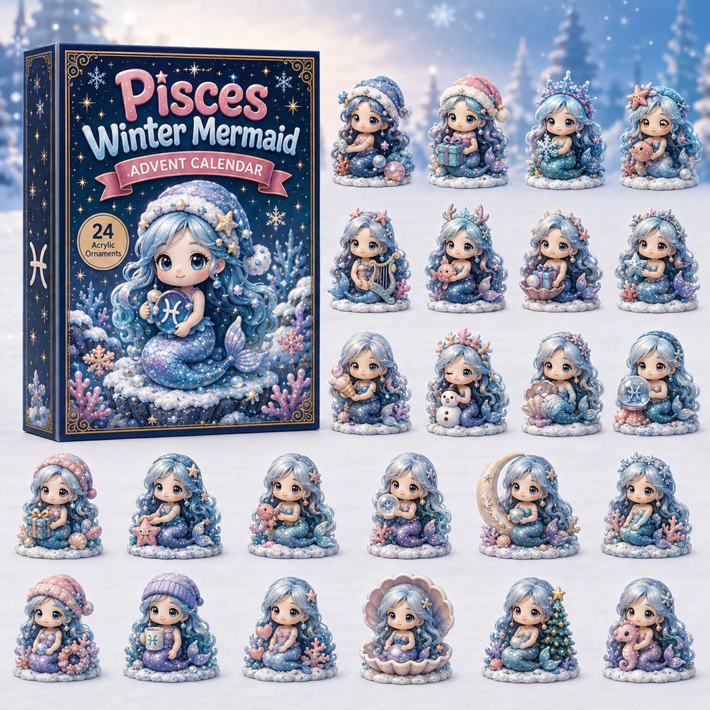 Pisces Winter Mermaid advent calendar