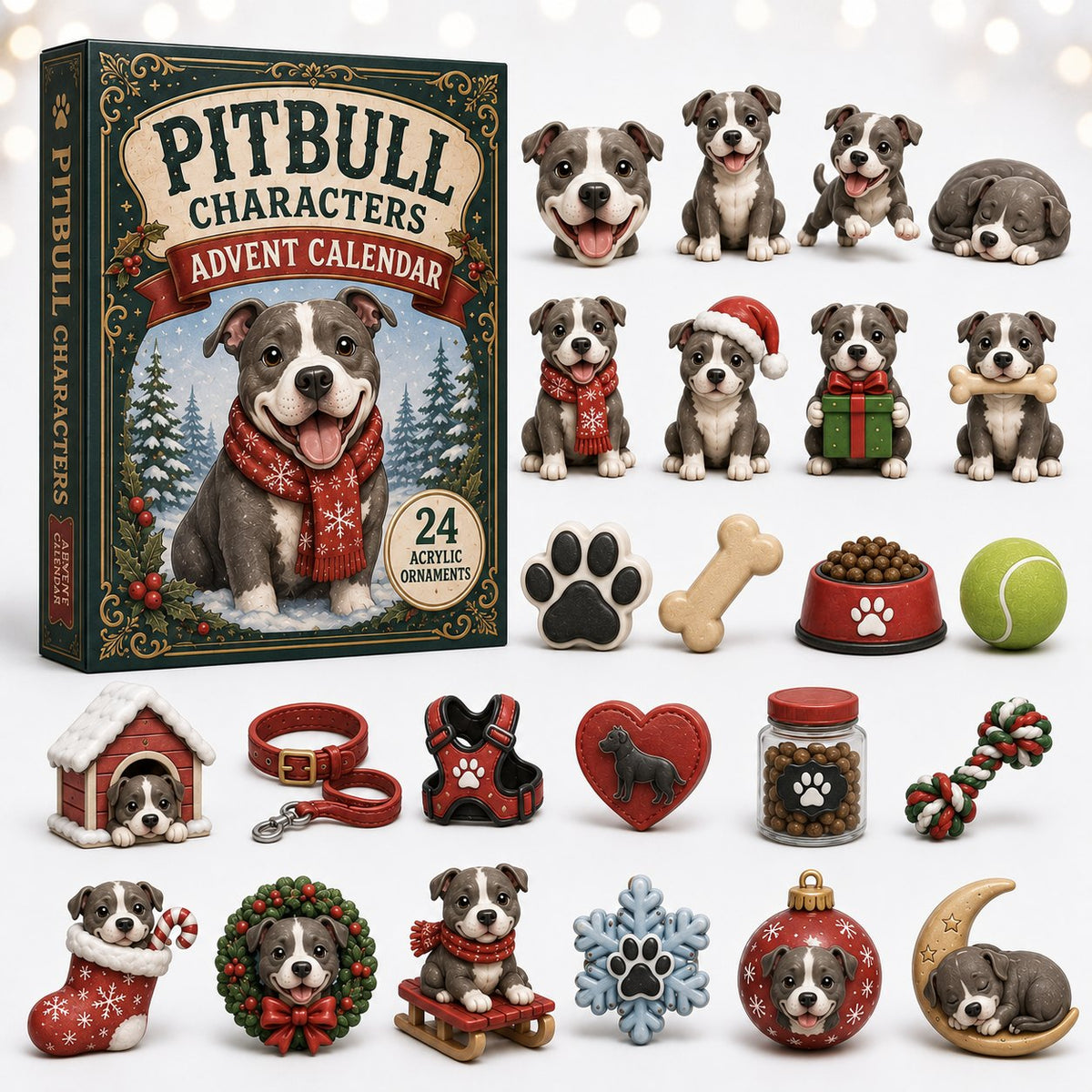 Pitbull Characters advent calendar