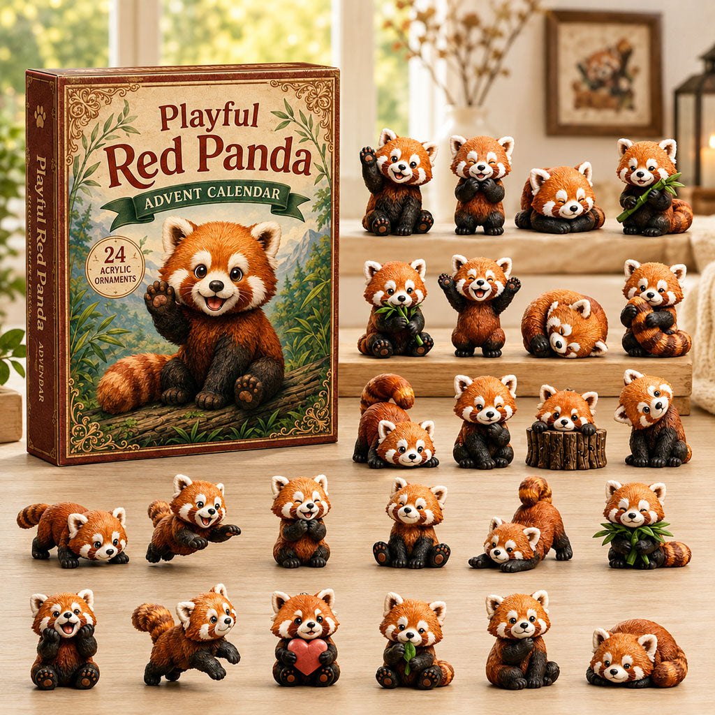 Playful Red Panda advent calendar