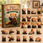 Playful Red Panda advent calendar