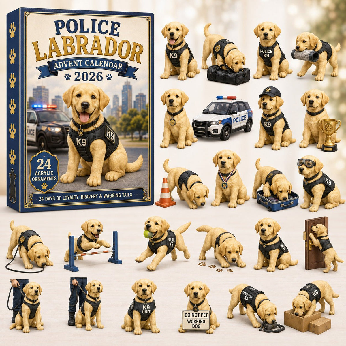 Police Labrador advent calendar