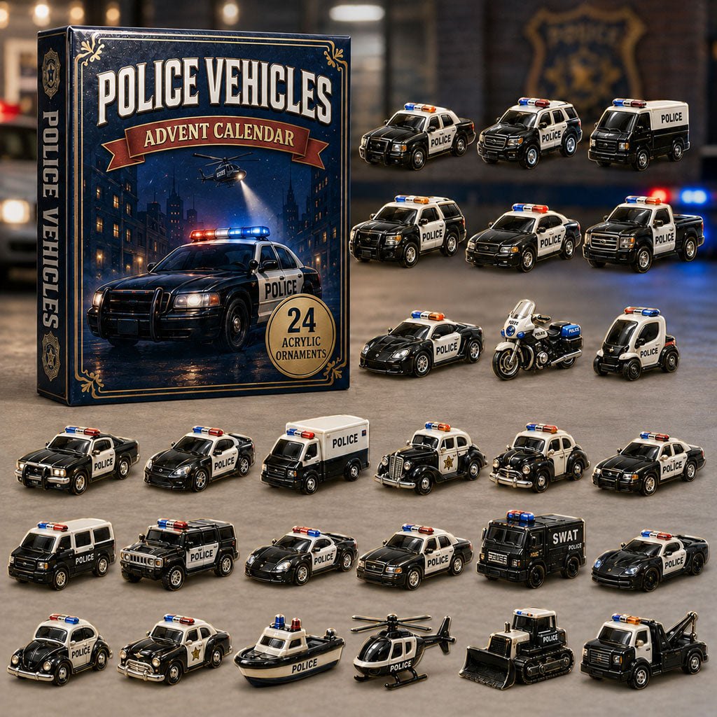 Police Vehicles Fleet advent calendar