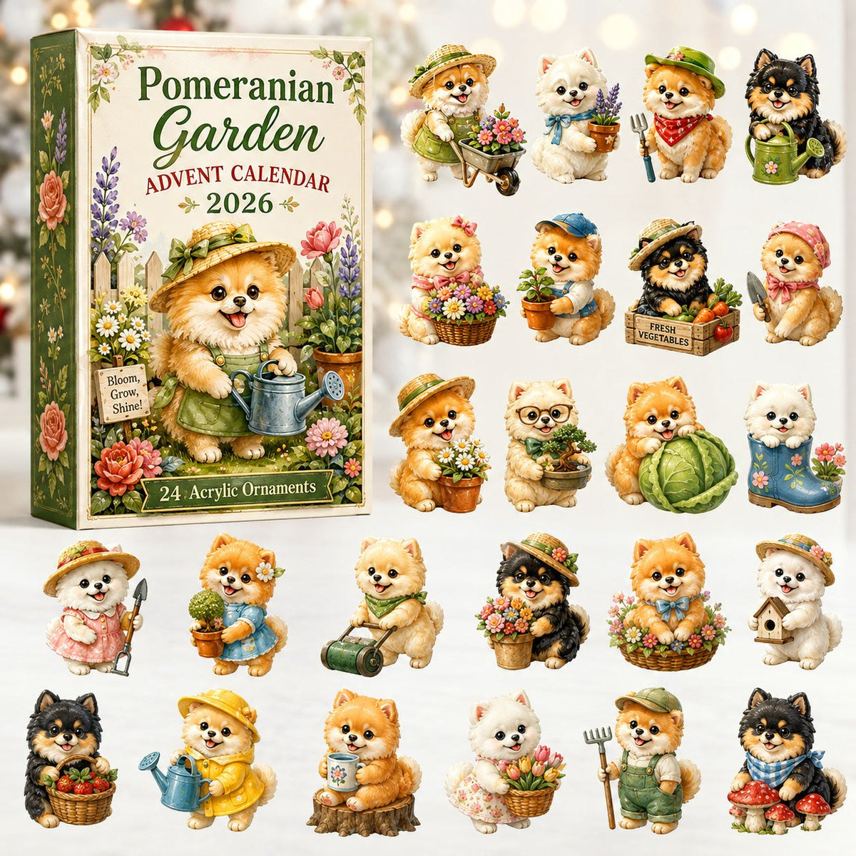 Pomeranian Garden advent calendar