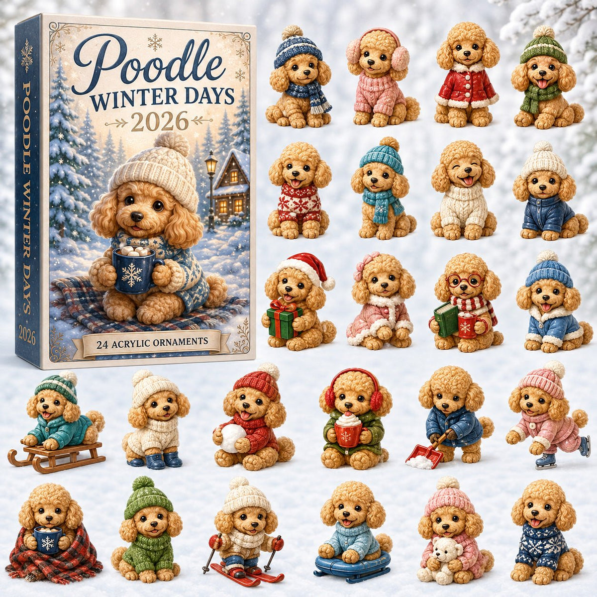 Poodle Winter Days advent calendar
