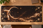 Pour Over Moonlight Roast Desk Mat with printed dimensional artwork