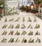 Praying Mantis advent calendar with 24 custom-shaped flat acrylic charms and printed dimensional artwork