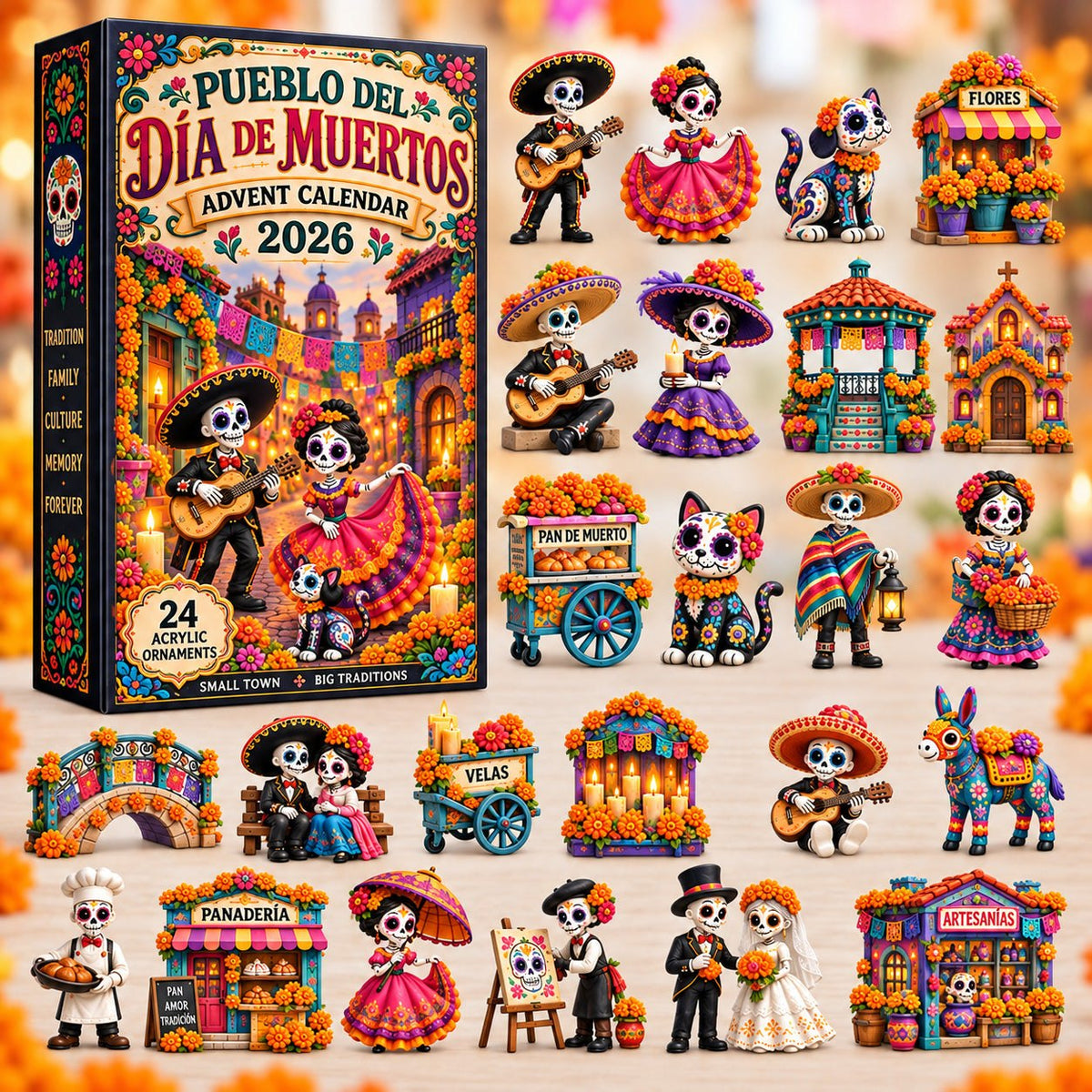 Pueblo Del Dia De Muertos advent calendar