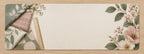 Quilting Floral Workshop Desk Mat with printed dimensional artwork