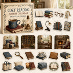 Reading Accessories advent calendar box with 24 printed acrylic collectible motifs