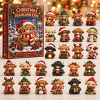Red Scarf Christmas Highland Cow advent calendar