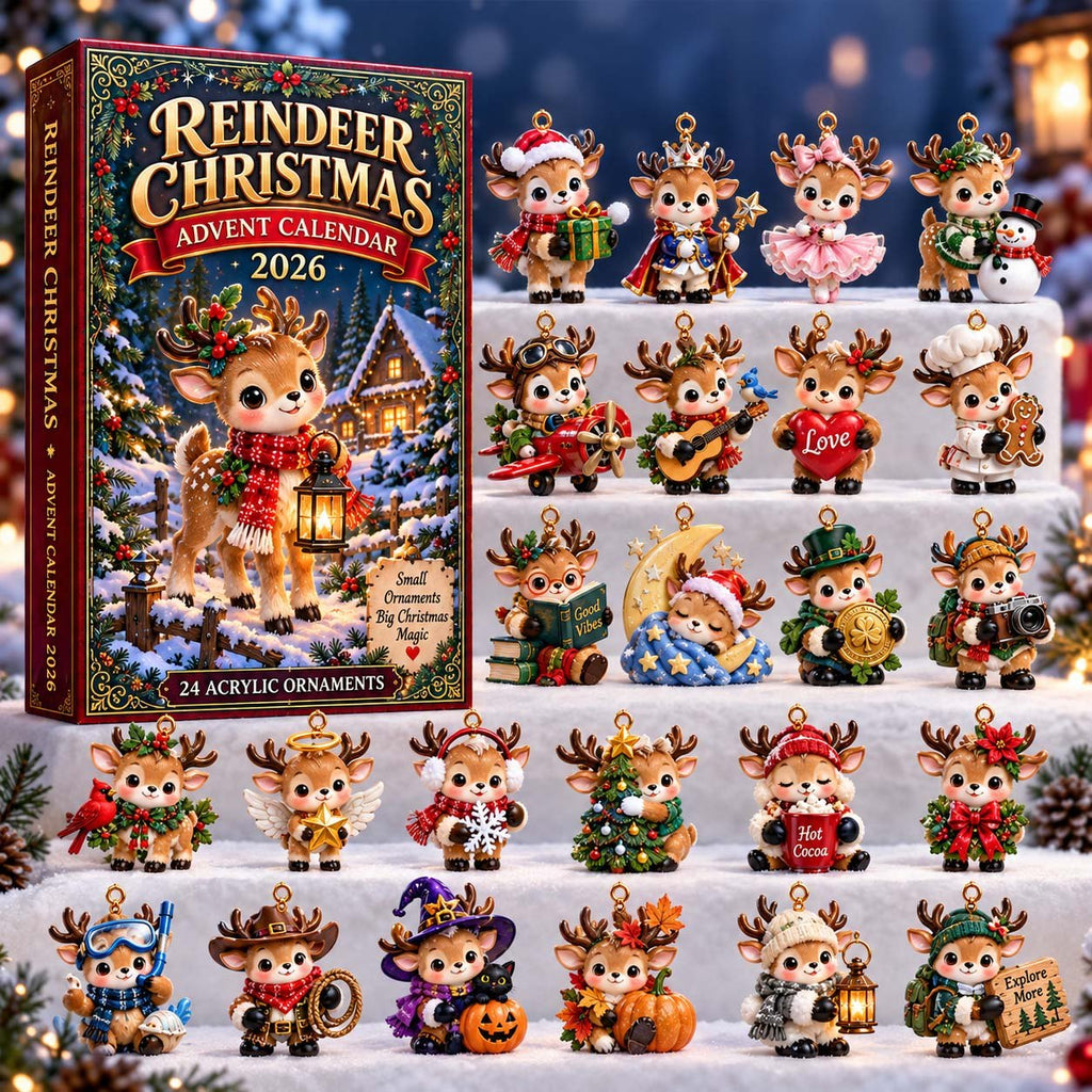 Reindeer Christmas advent calendar
