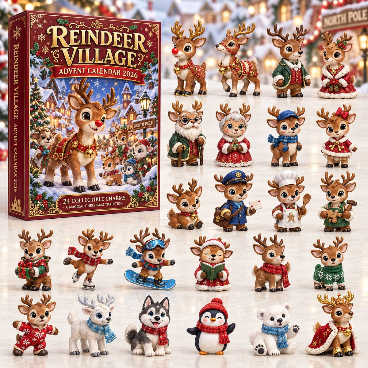 Reindeer Village advent calendar