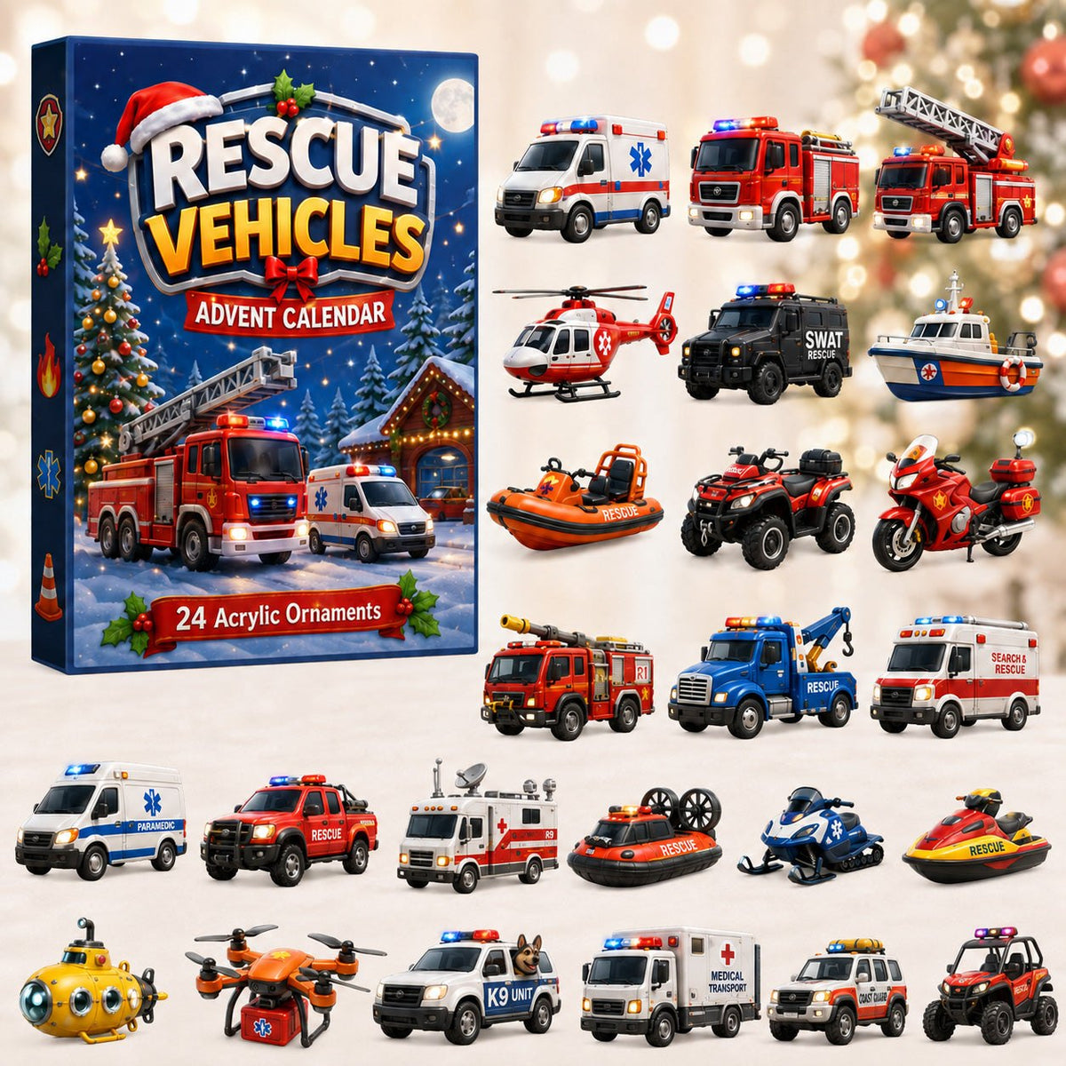 Rescue Vehicles advent calendar