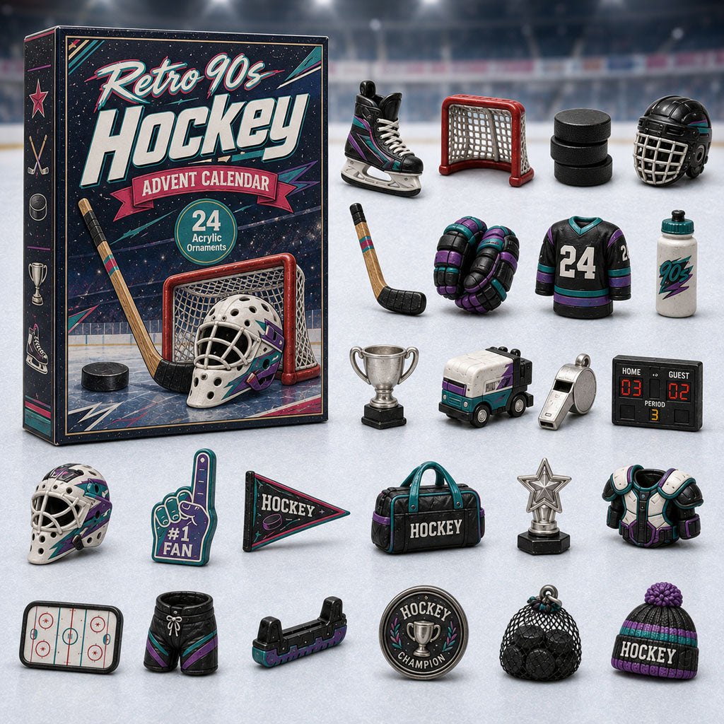 Retro 90s Hockey advent calendar