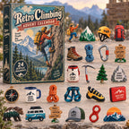 Retro Climbing advent calendar