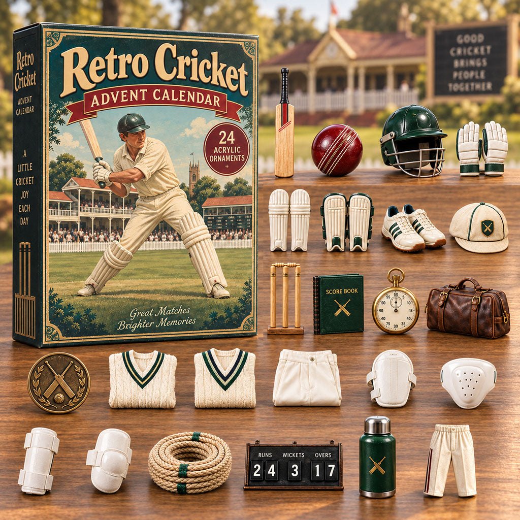 Retro Cricket advent calendar