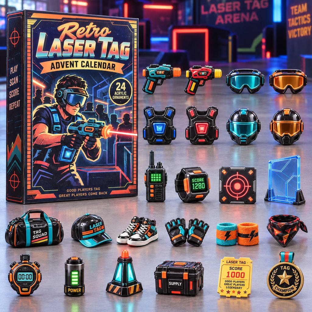 Retro Laser Tag advent calendar