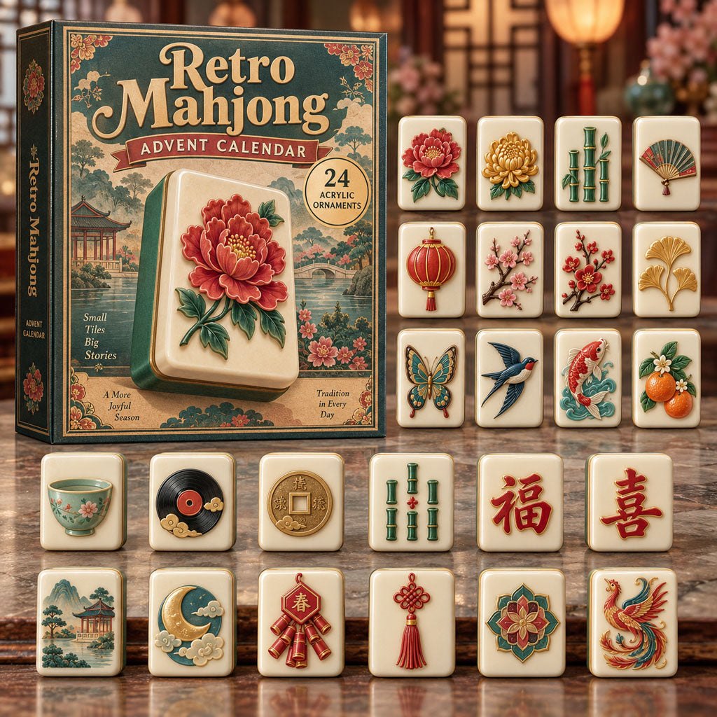 Retro Mahjong advent calendar