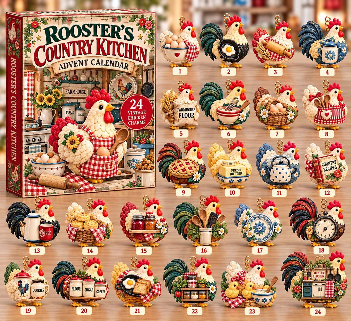 Rooster Country Kitchen advent calendar