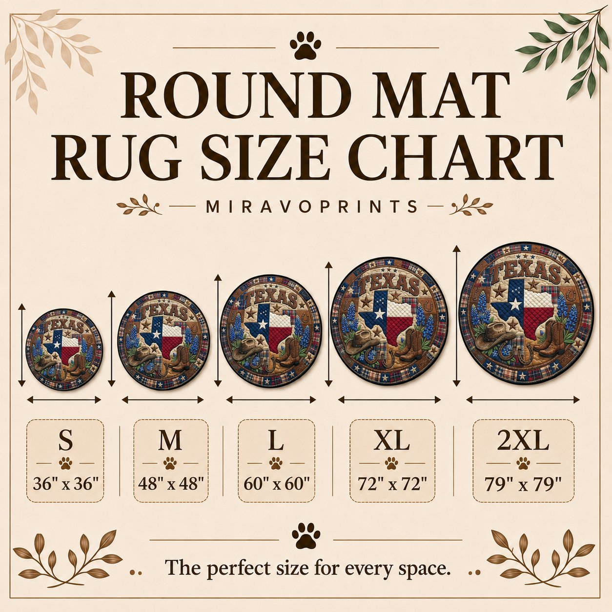 Black Cat Round Mat Rug - Non-Slip Washable Round Area Rug for Bedroom & Living Room