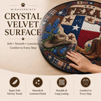 Poinsettia Blossom Round Mat Rug - Nature Design | Serene Home Decor
