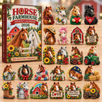 Rustic Horse Farmhouse advent calendar
