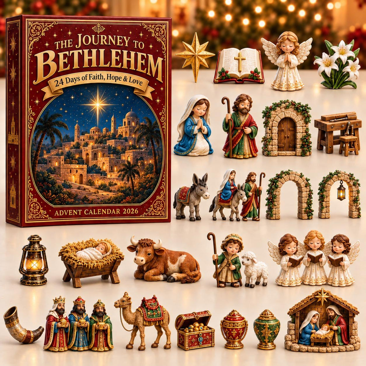 Rustic Journey To Bethlehem advent calendar