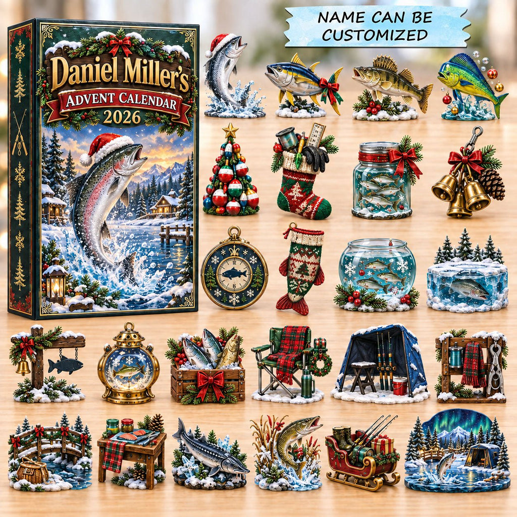 Salmon Run Christmas Fishing advent calendar