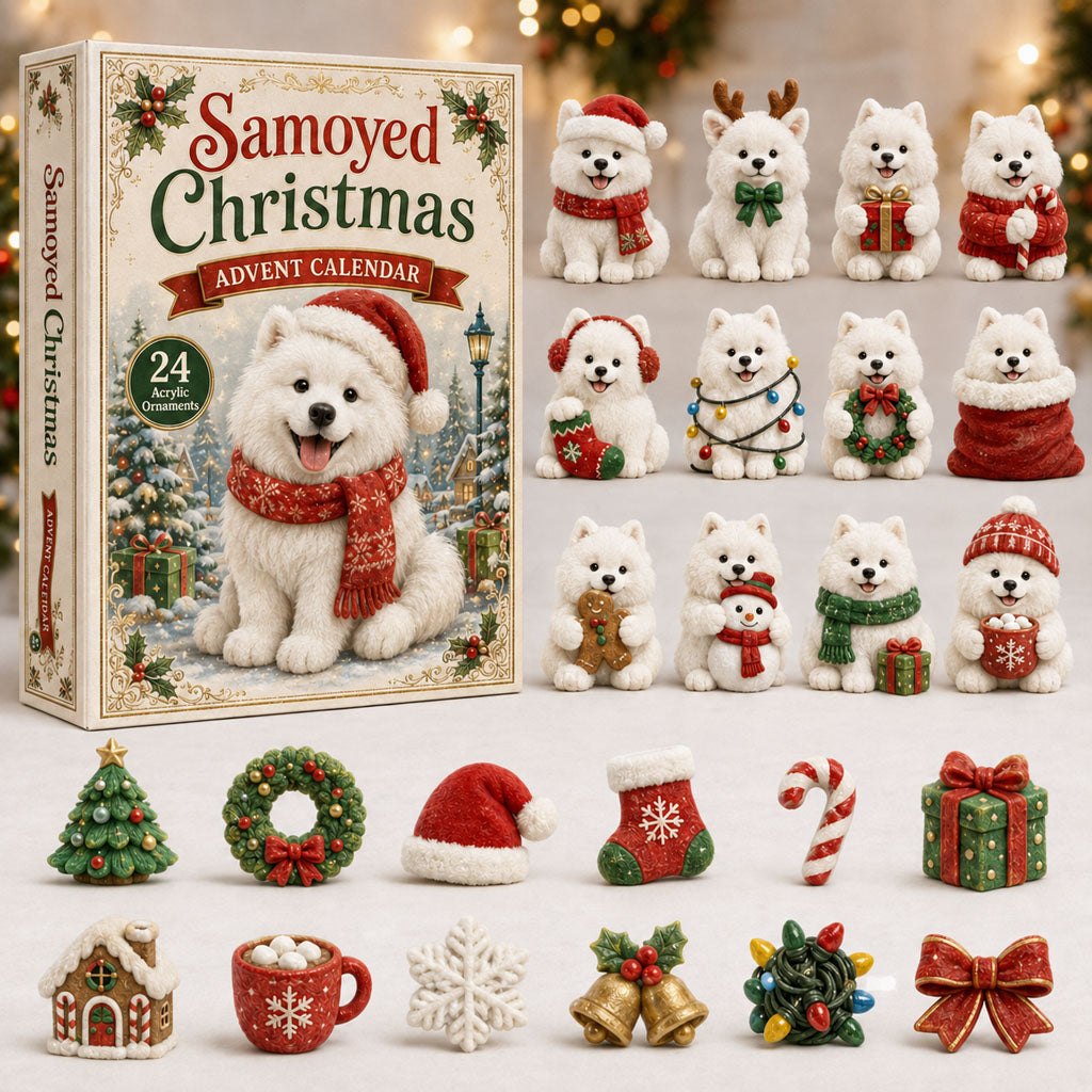 Samoyed Christmas advent calendar