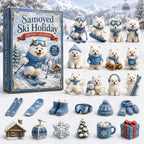 Samoyed Ski Holiday advent calendar