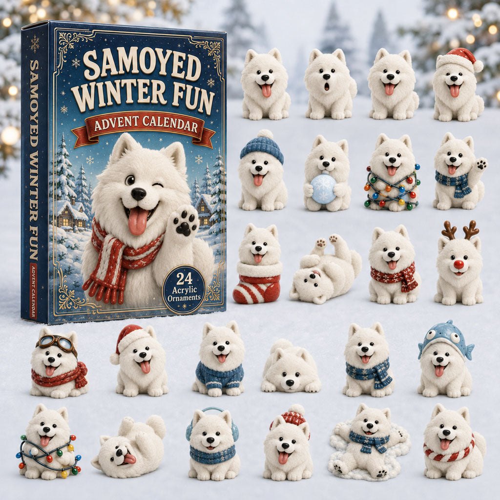 Samoyed Winter Fun advent calendar