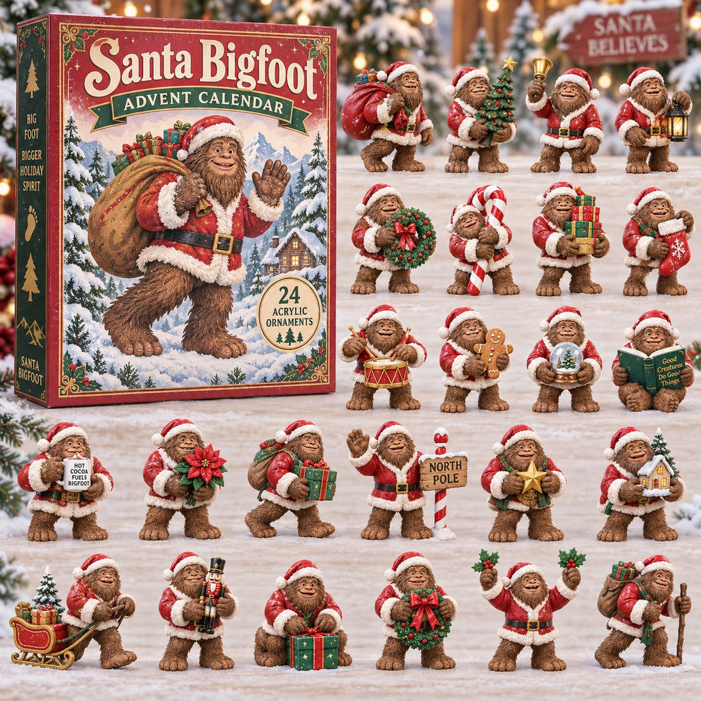 Santa Bigfoot advent calendar