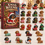 Santa Hat Xmas Weenie advent calendar