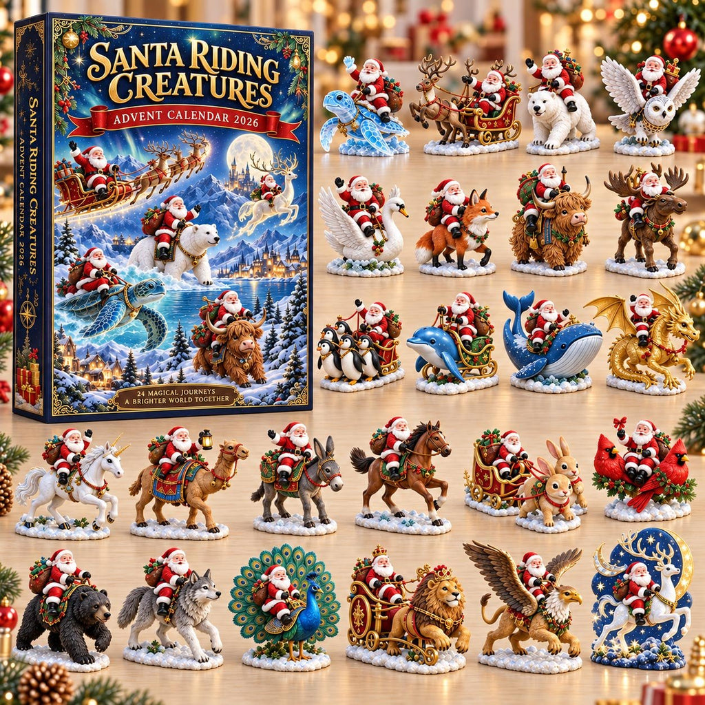 Santa Riding Creatures advent calendar