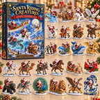 Santa Riding Creatures advent calendar