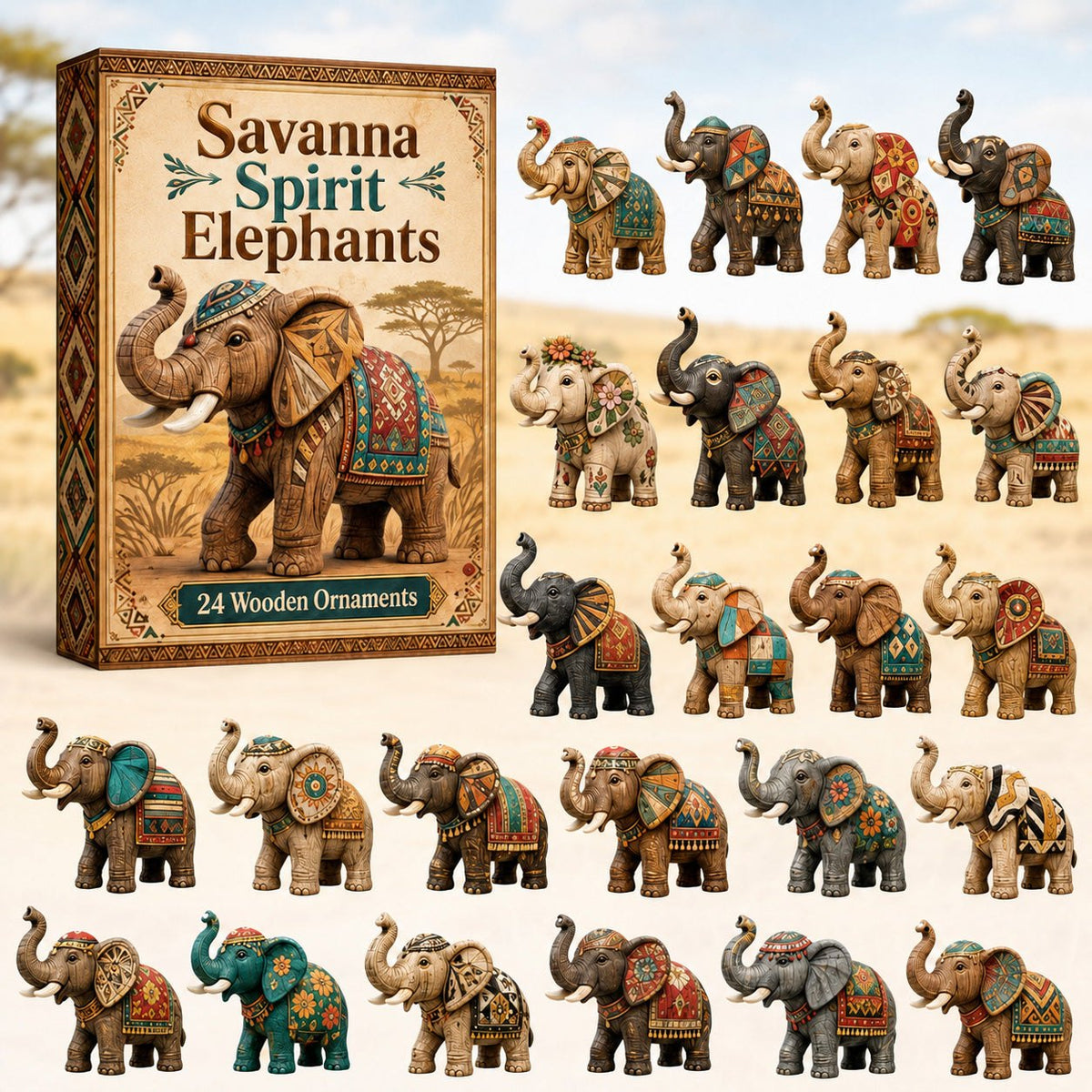 Savanna Spirit Elephants advent calendar