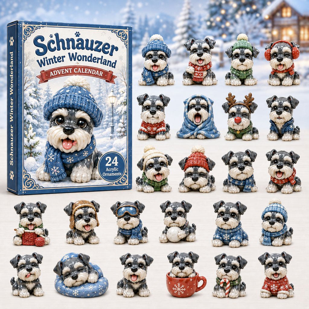 Schnauzer Winter Wonderland advent calendar