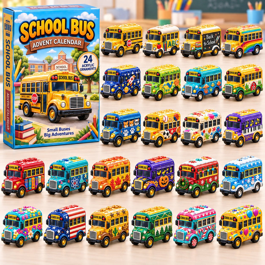 School Bus advent calendar