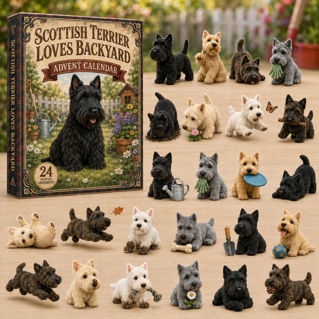 Scottish Terrier Backyard advent calendar