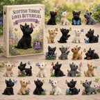 Scottish Terrier Butterflies advent calendar