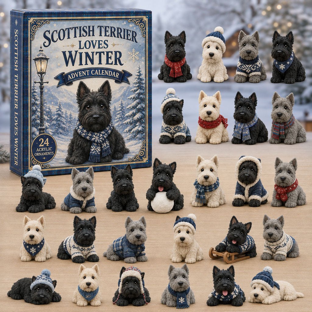 Scottish Terrier Winter advent calendar
